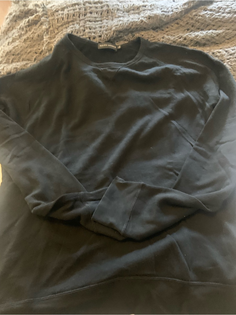 Ralph Lauren Black Pullover Sweatshirt